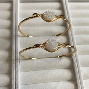 Quartz Bangle Bracelet